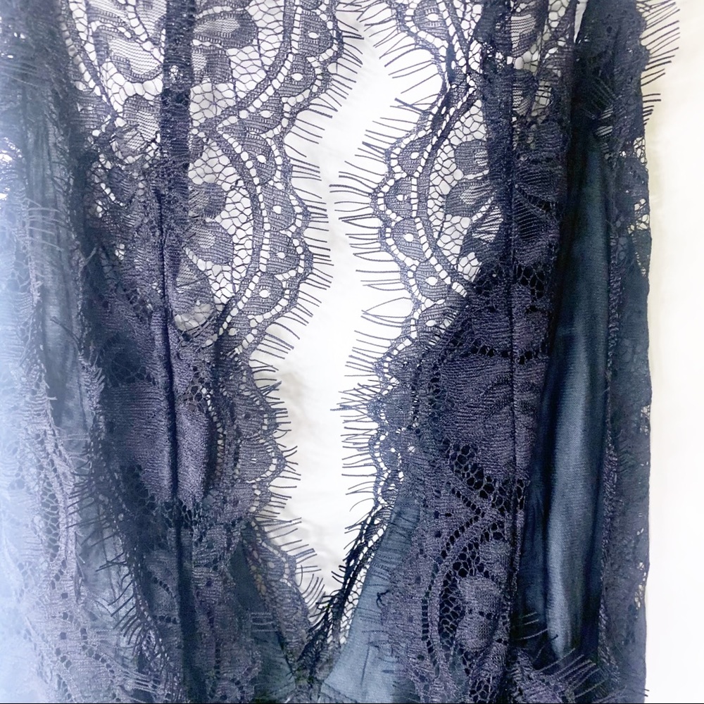 Free People Melrose Black Lace Backless Bodysuit - Picture 12 of 13
